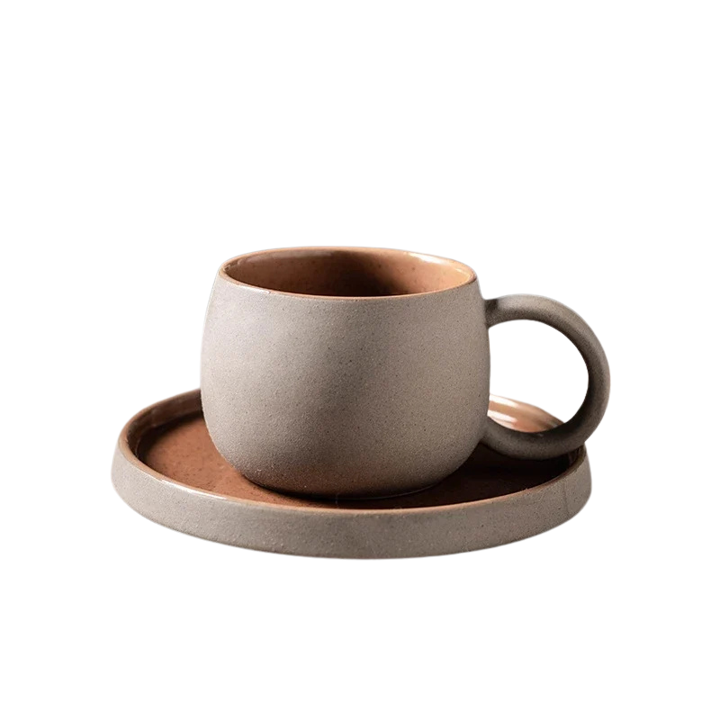 Caneca de Cerâmica com Pires Vintage Bolt