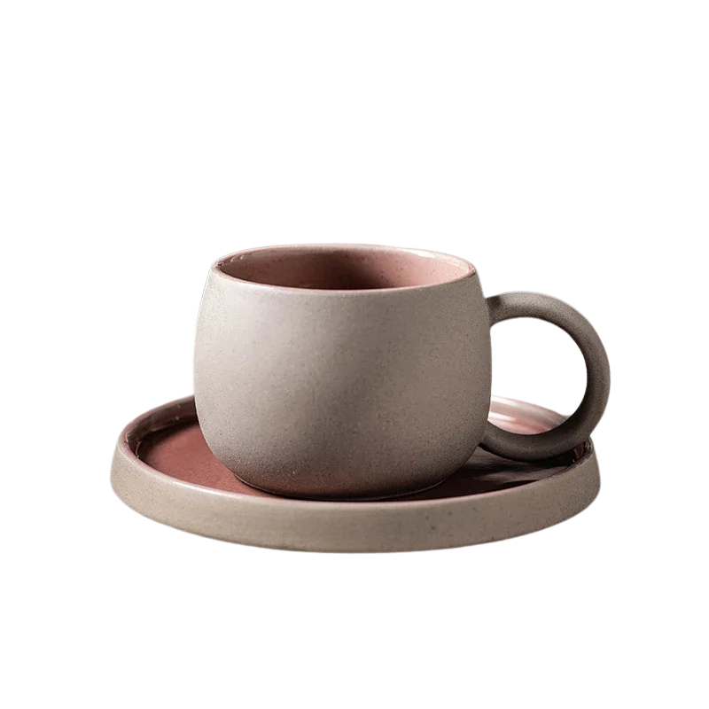 Caneca de Cerâmica com Pires Vintage Bolt